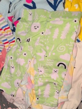 ❤️‍🔥10/$10❤️‍🔥 Baby Girls Hello Bello Green Nature Animal Leggings Size 0-3M